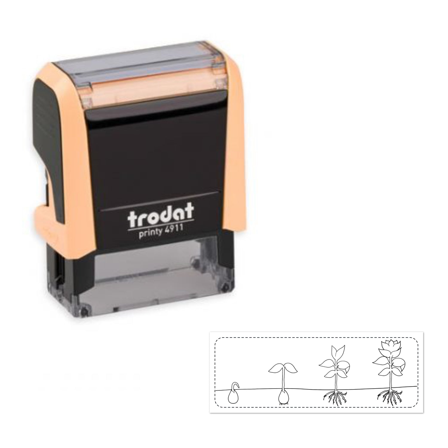 Stempelbaukasten - Ein Stempel nach deinen Wünschen (Modell 4911 - Abdruckfläche 37 x 14mm)