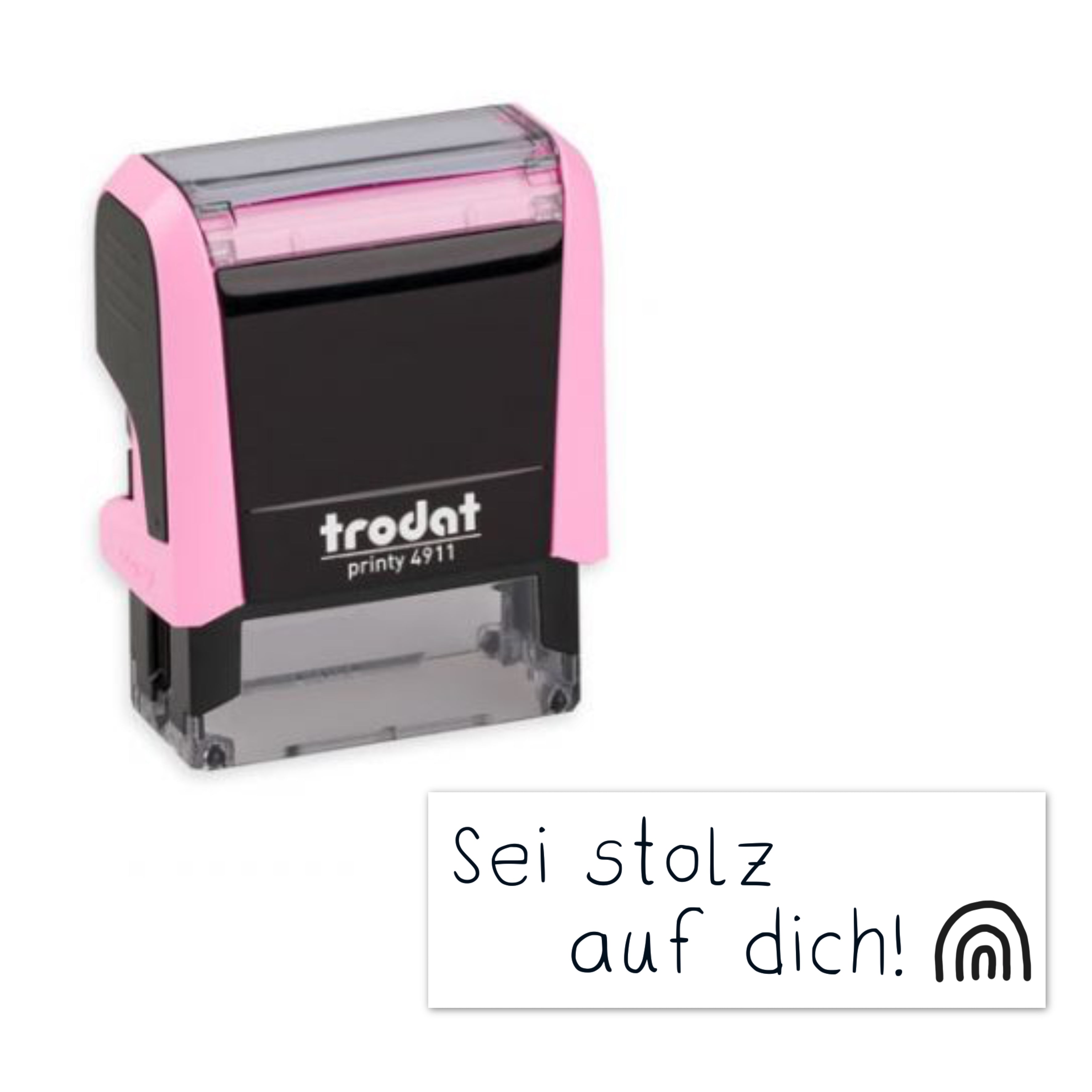 Stempelbaukasten - Ein Stempel nach deinen Wünschen (Modell 4911 - Abdruckfläche 37 x 14mm)