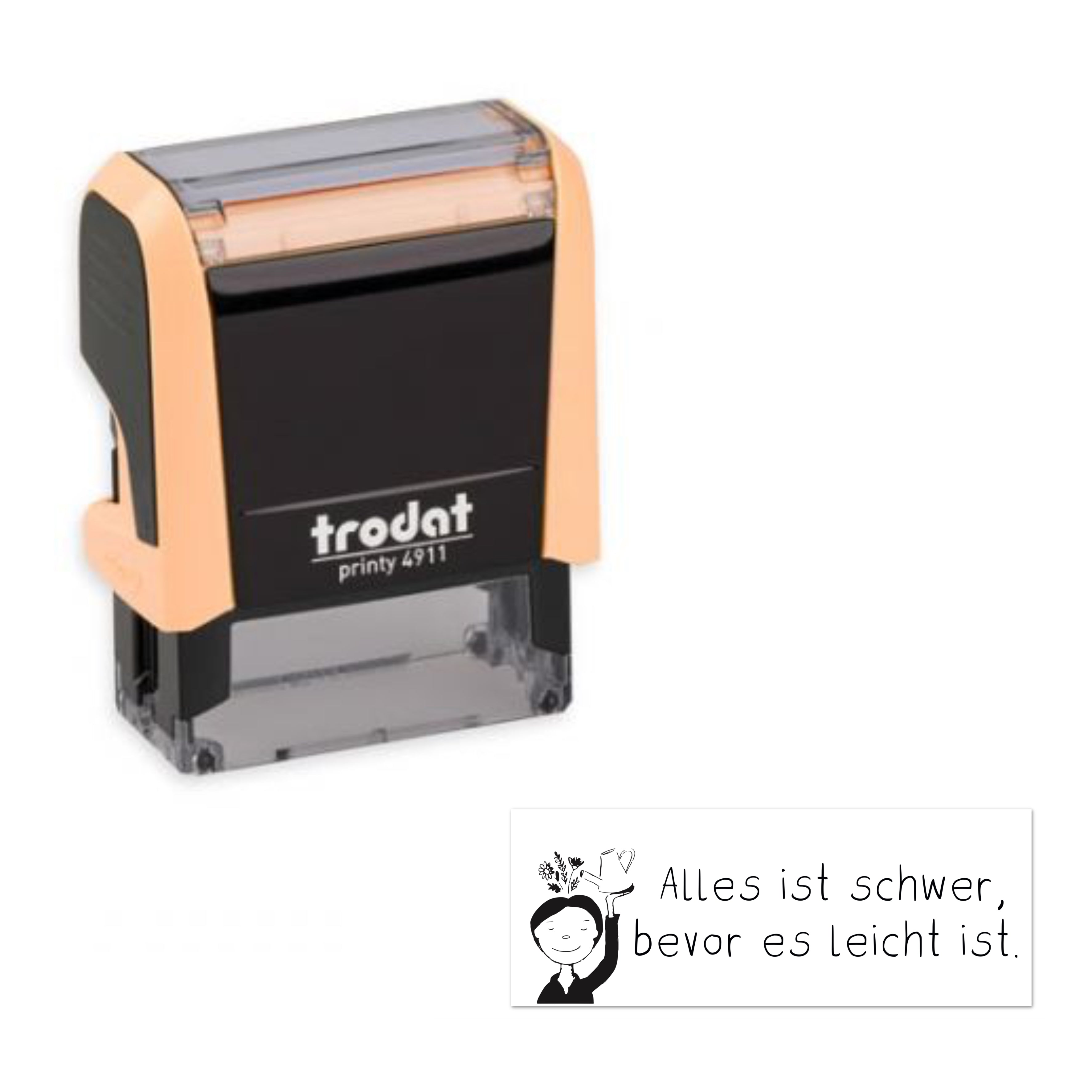Stempelbaukasten - Ein Stempel nach deinen Wünschen (Modell 4911 - Abdruckfläche 37 x 14mm)