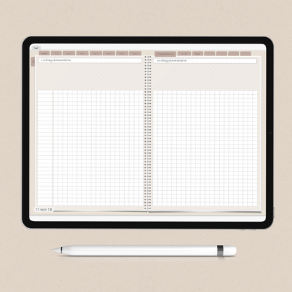 Digitaler Planer - Version 1 (Wochenplanung pro Fach)